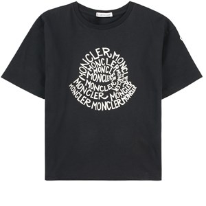 Moncler Logo T-shirt Svart 5 år