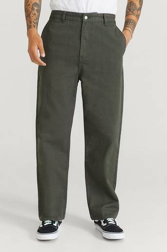 Studio Total Byxor Loose Twill Trousers Grå