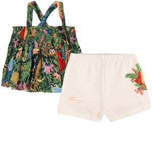 Kenzo Grey and Green Shorts and Top Set 12 mån