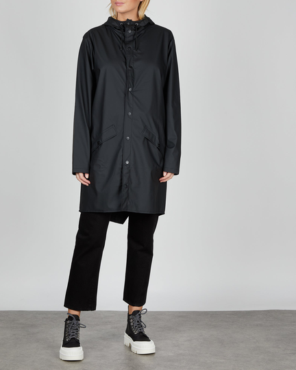 Rains Regnjacka Long Jacket XXS/XS Svart 1214