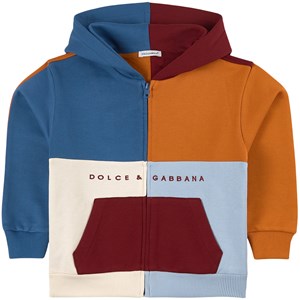 Dolce & Gabbana Colorblock Hoodie Blue 10 år