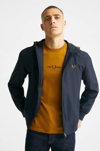 Fred Perry Jacka Hooded Brentham JKT Blå