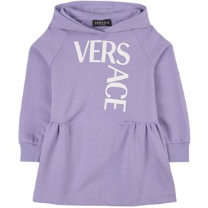 Versace Logo Mjukis-klänning Vit 4 år
