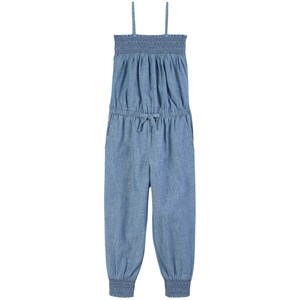 Ralph Lauren Smocked Strappy Jumpsuit Blå 2 år
