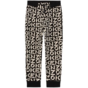 Kenzo Logo Mjukisbyxor Svarta 4 år