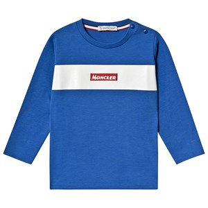 Moncler Maglia Logo Tröja Blå 9-12 months