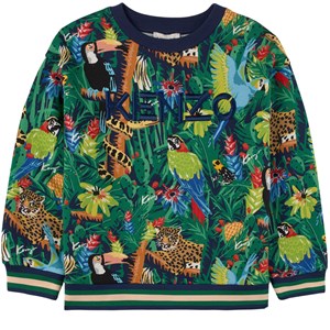 Kenzo Navy and Green Sweatshirt 14 år