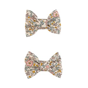 Bonpoint 2-Pack Floral Hårspänne Gräddvit One Size