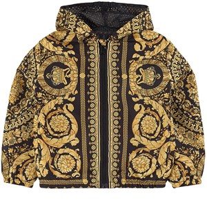 Versace Barocco Vadderad Jacka Svart 24 mån