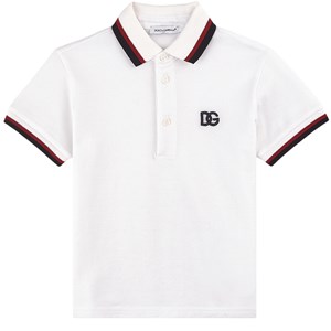 Dolce & Gabbana Logo Pikétröja Vit 12-18 mån