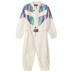 The Animals Observatory Grasshopper Jumpsuit White Colors 2 år
