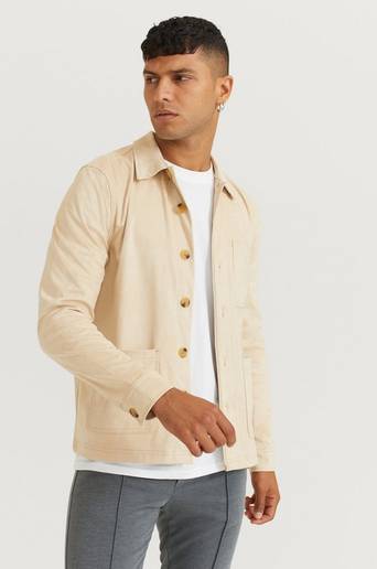 Studio Total Overshirt Favourite Fake Suede Overshirt Natur