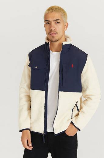 Polo Ralph Lauren Ziptröja L/S Full Zip Pile Vit