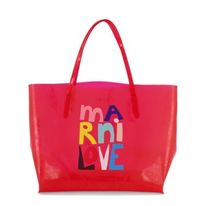 Marni Pink Transparent PVC Handbag One Size