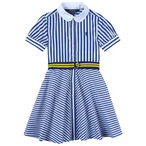 Ralph Lauren Striped Belted Skjortklänning Blue/White 14 år