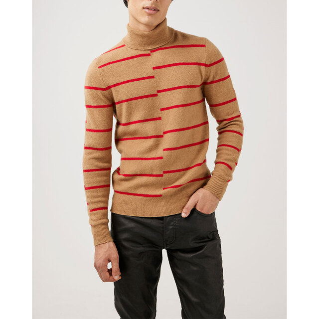 Floyd Striped Roller Neck Polo Shirt