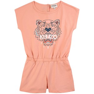 Kenzo Tiger Logo Romper Korallröd 6 år