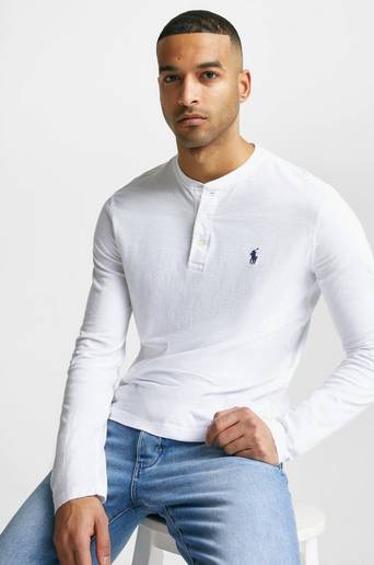 Polo Ralph Lauren Långärmad T-Shirt L/S Slub Jersey Vit