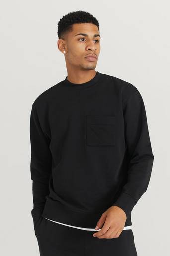 Studio Total Sweatshirt Pocket Sweatshirt Svart