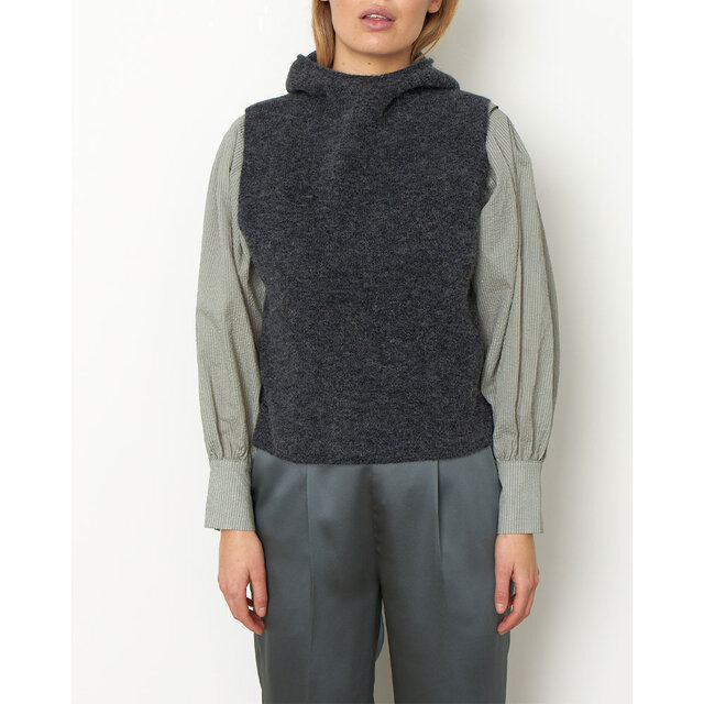 Omella Knit Hoodie Vest