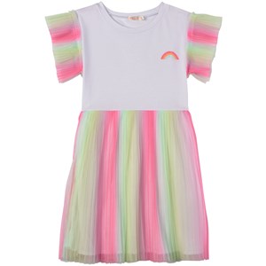 Billieblush Plisserad Klänning Vit 2 år