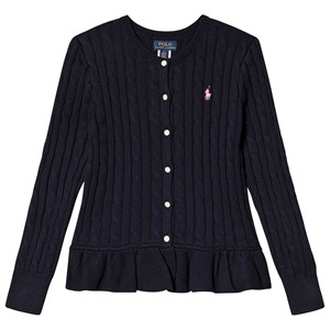 Ralph Lauren Kabelstickad Kofta Marinblå M (8-10 years)