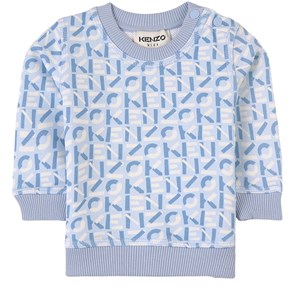 Kenzo All Over Logo Sweatshirt Blå 6 mån