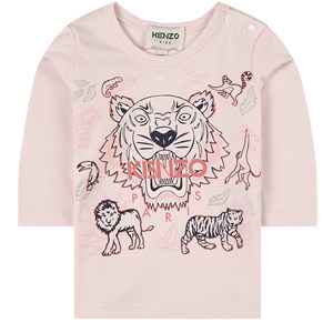 Kenzo Tiger Logo Tröja Rosa 9 mån