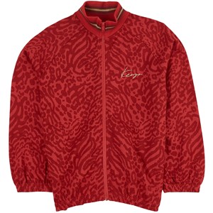 Kenzo Tiger Print Full Zip Sweatshirt Röd 5 år