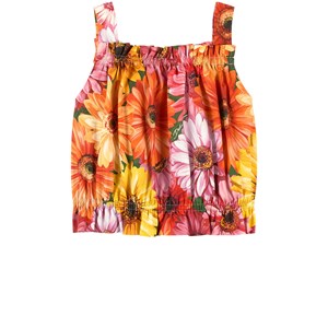 Dolce & Gabbana Gerbera Floral Linne Orange 6 år