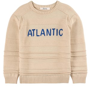 Bonpoint Cream Atlantic Slogan Sweater 6 år