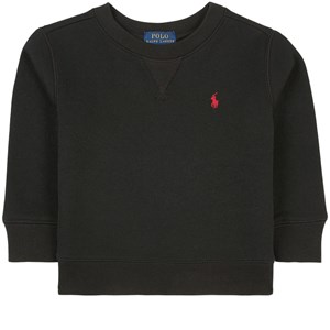 Ralph Lauren Black And Red Logo Tröja Svart 2 år