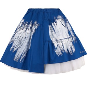 Marni Blue Graphic Print Skirt 8 år