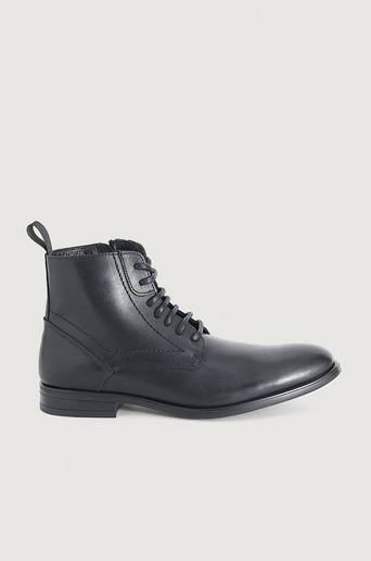 Studio Total Boots Clean Lace Boot Svart