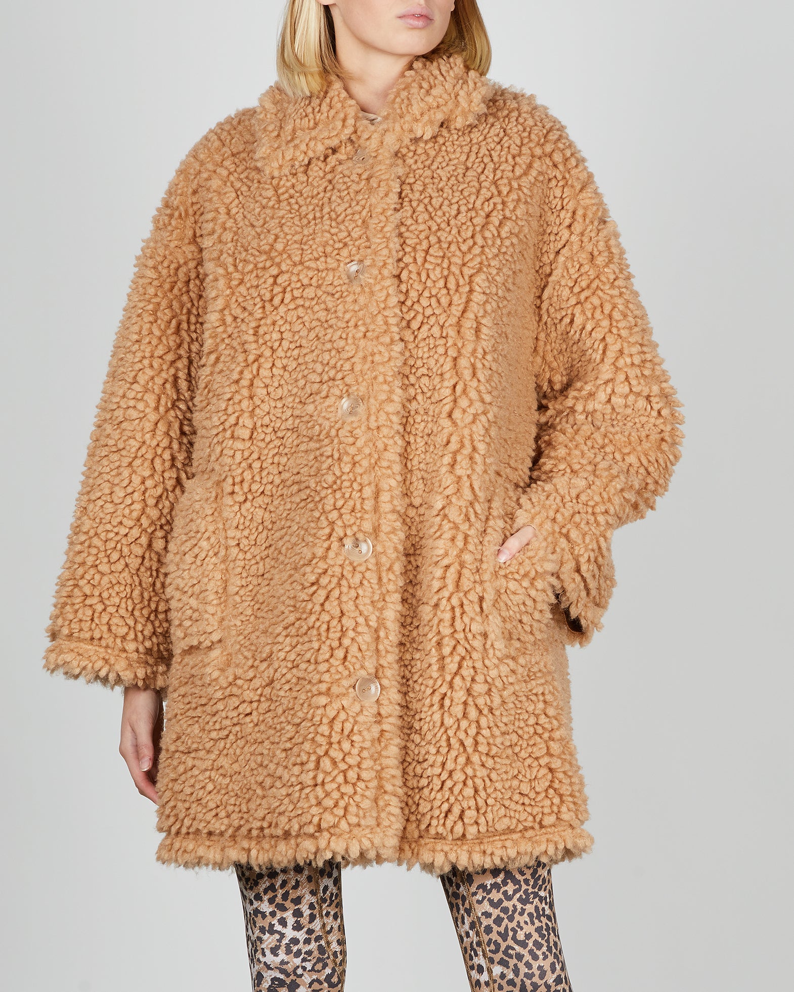 STAND STUDIO Jacka Jacey Fur 36 Beige 012