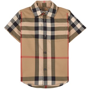 Burberry Owen Rutig Skjorta Beige 12 år