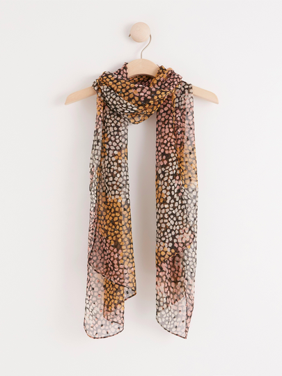 Mönstrad chiffongscarf