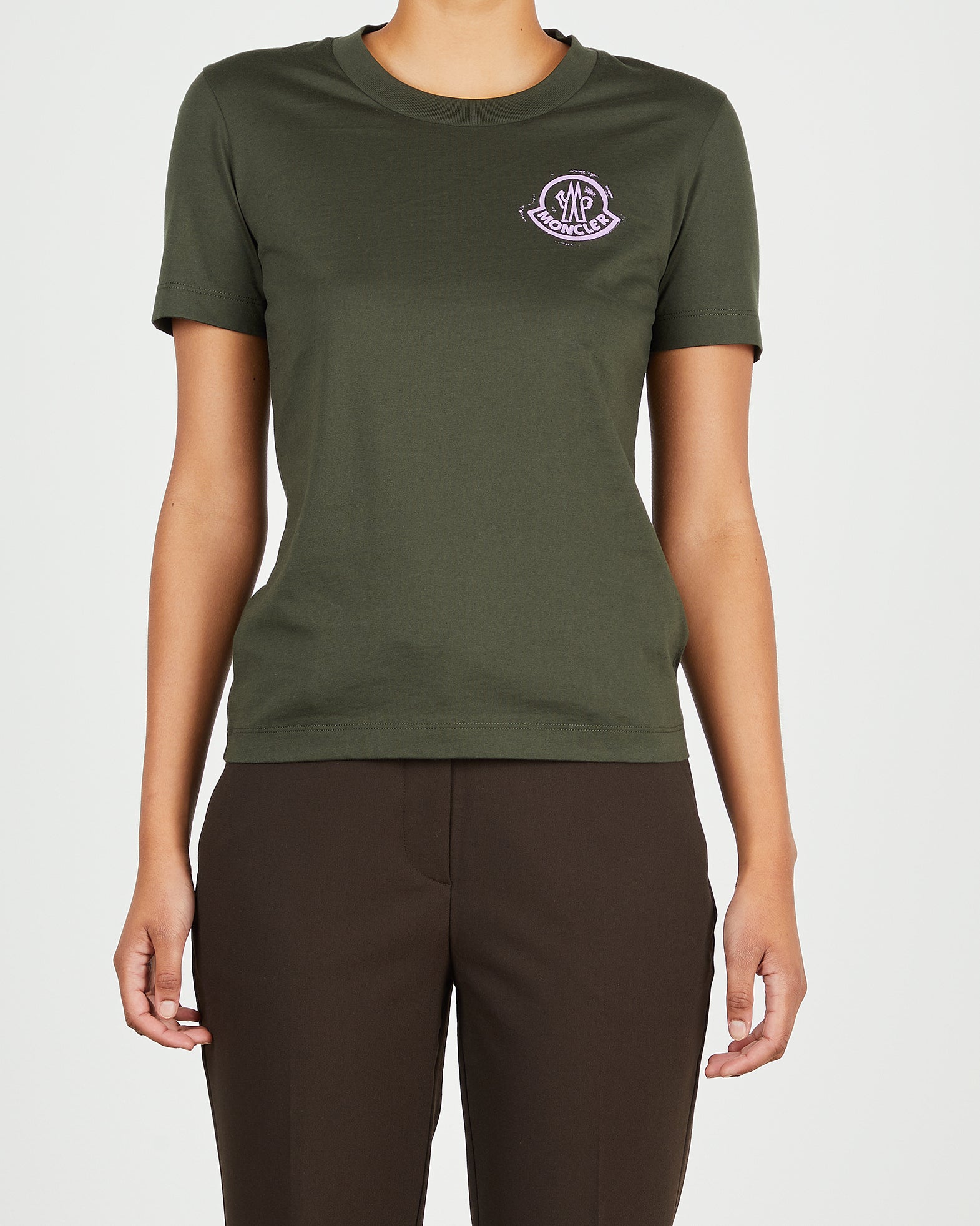 Moncler Topp SS T-Shirt XS Grön 001