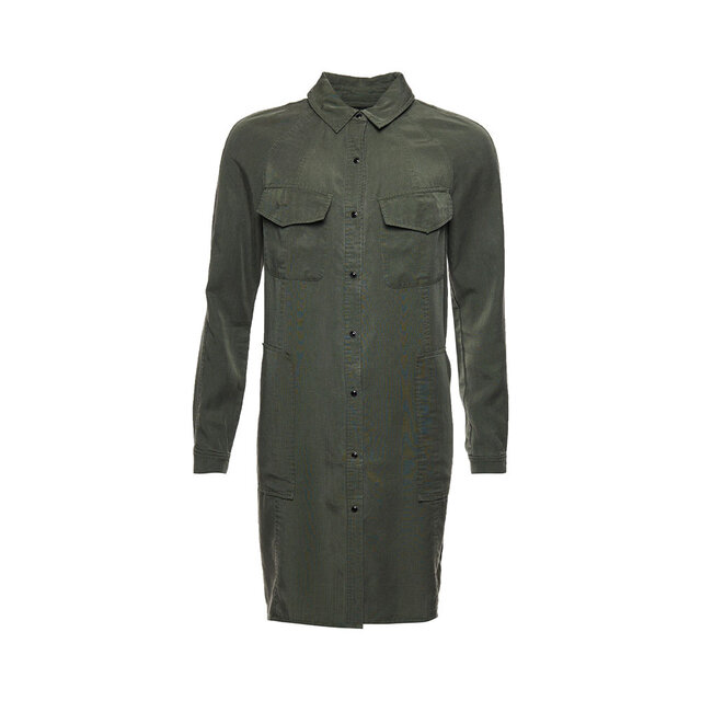 Tencel Oversized Shirt Dress Dress