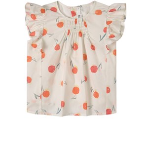 Bonpoint Polka Dot Print Blus Vit 4 år