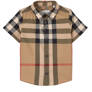 Burberry Owen Rutig Skjorta Beige 12 mån