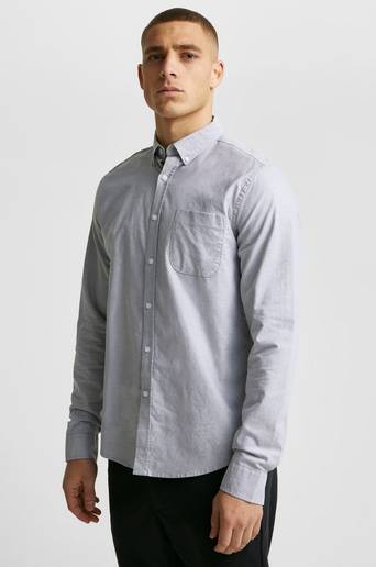 Studio Total Skjorta Melker Oxford Shirt Grå