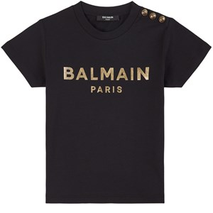 Balmain Logo T-shirt Svart 10 år