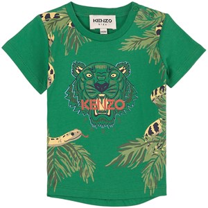 Kenzo Green Pattern Short Sleeved T-Shirt 6 mån