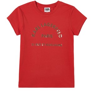 Karl Lagerfeld Kids Logo Address T-shirt Röd 4 år