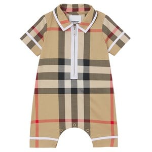 Burberry Gus Checked Romper Archive Beige 6 mån