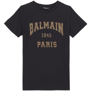 Balmain Gold Logo T-shirt Svart 10 år