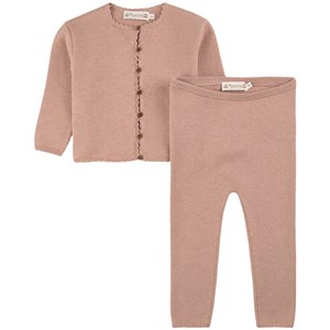 Bonpoint Angelou Stickat Set Ljusrosa 3 mån