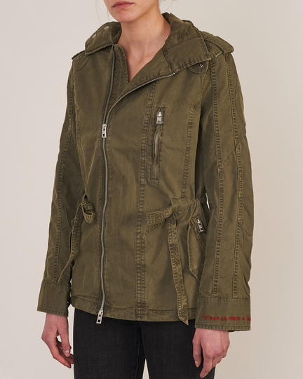 Zadig & Voltaire Jacka Kayano Coton Lave Khaki XS