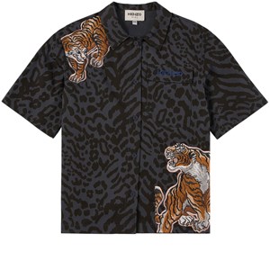 Kenzo Tigers Skjorta Mörkgrå 5 år